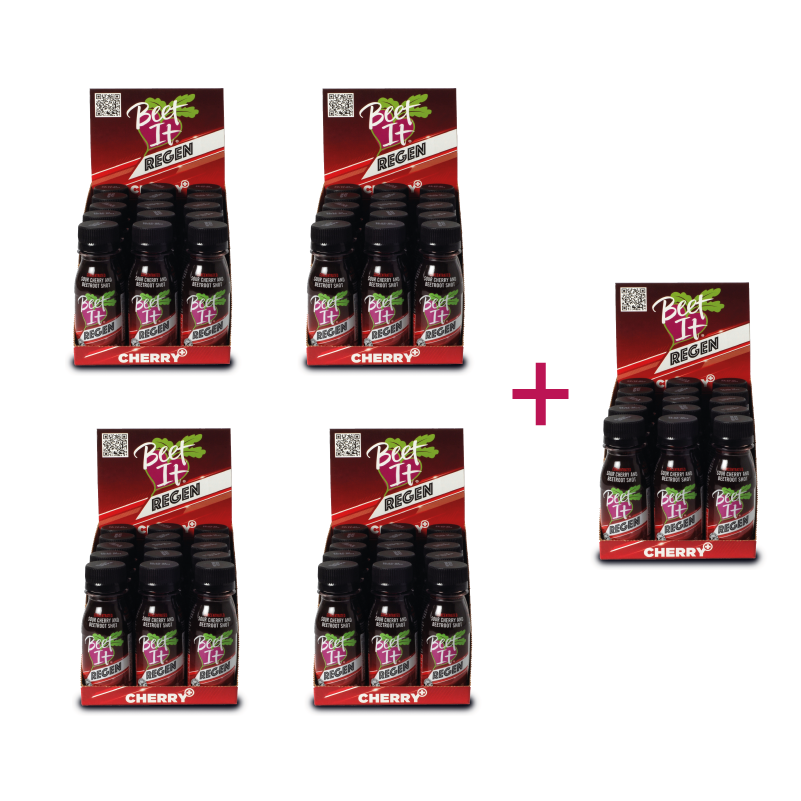 Beet It Regen Cherry+ 4 + 1 zdarma - Velikost balení: 5 balení Beet It Regen Cherry+